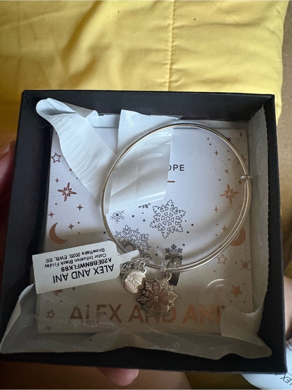 Alex and Ani Black and Copper Logo Jewelry Box
